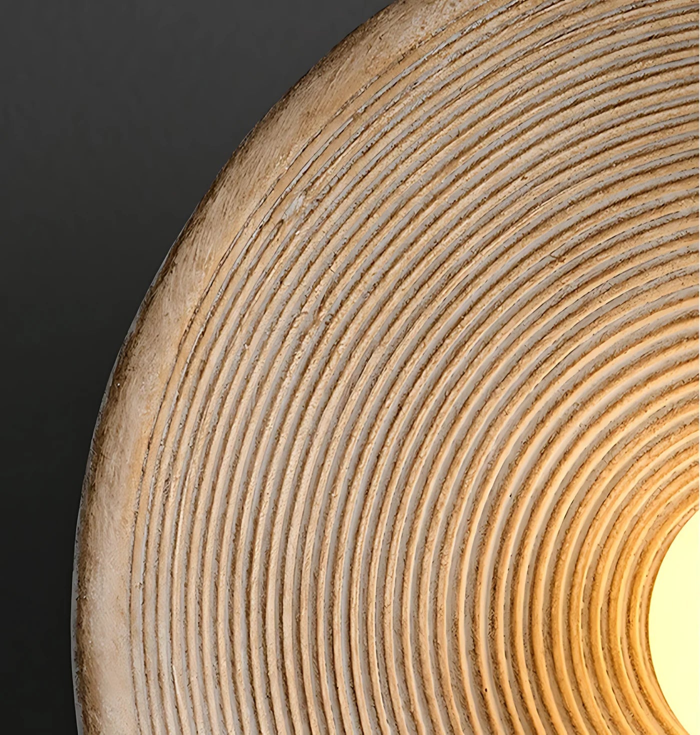 Retro Wabi Sabi Style Round Wall Light For Bedroom